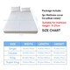 image 3 of Living and Home King Deep Fit Quilted Fitted Sheet- King Size | White | King