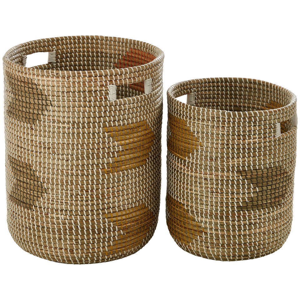 image 1 of Bora Set of 2 Storage Baskets Brown