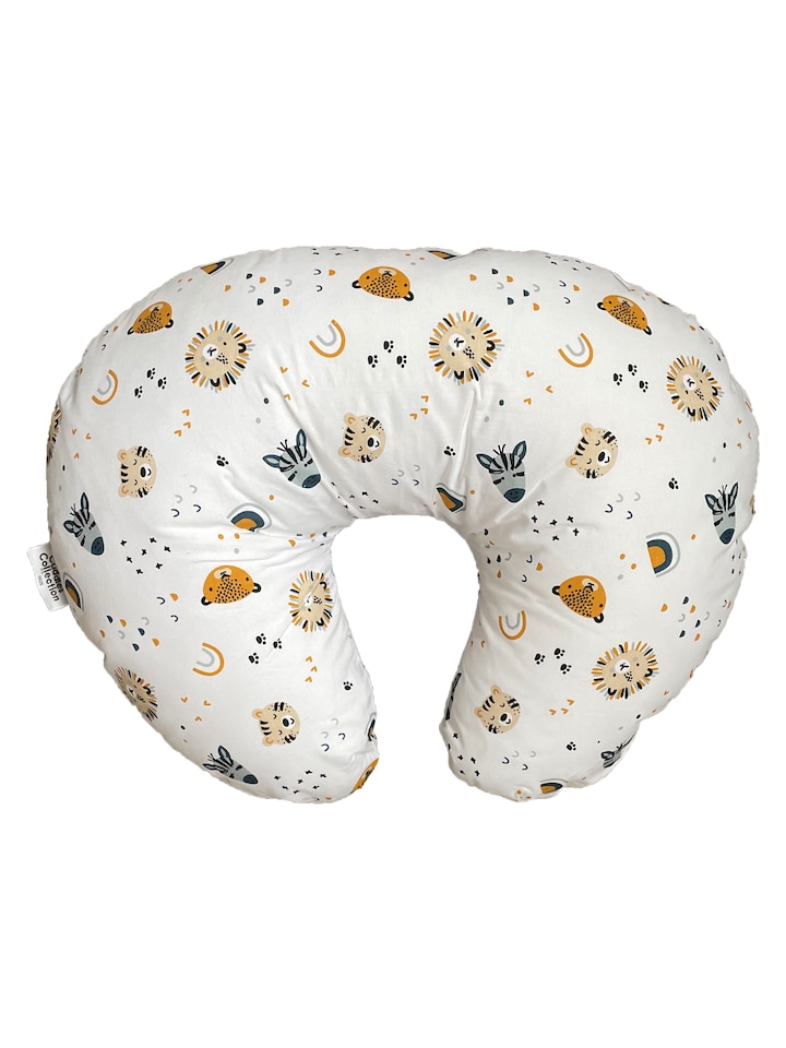 Cuddles Collection 4 in 1 Nursing Pillow 100% Cotton 0m+ | White | Zebra World