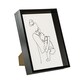 image 1 of Nicola Spring A4 (8 x 12") Deep Photo Frame - Black - 3D Deep Box Picture Frame Portrait Display Case (31 x 22cm)