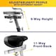 image 5 of Strongology TITANIUM Assault Bike Adjustable Resistance Dual Belt Magnetic 24” Fan Professional Air Bike with Clear LCD Display