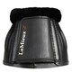 image 2 of LeMieux Rubber Bell Boots with Fleece Black | Large