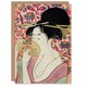 image 1 of Utamaro Kitagawa Japanese Art Card Woman With A Comb Portrait