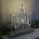 image 1 of 27cm Premier Christmas Candlebridge with 20 LEDs in Silver  Aluminium Battery Operated