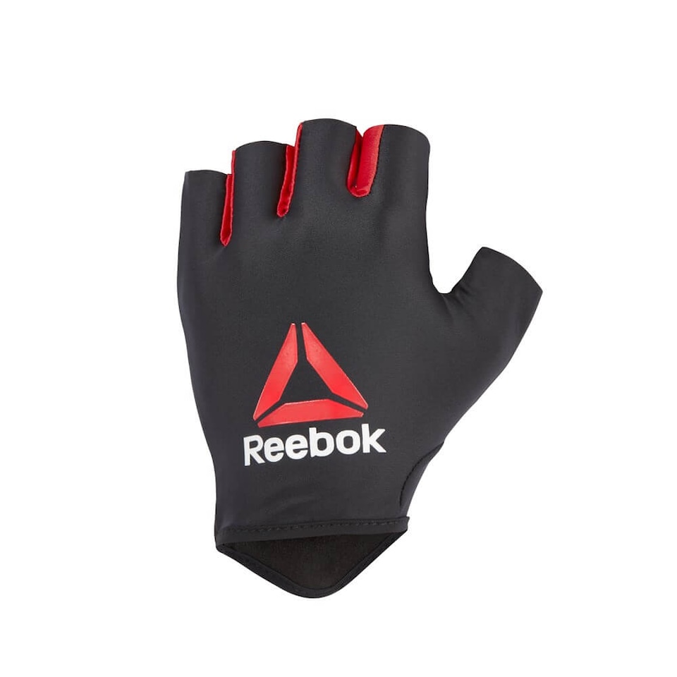 image 1 of Reebok Weight Lifting Gloves — Lycra with Amara Suede Palm, Small, Black | Black | Black | S