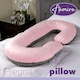 image 9 of Aamira C-Shaped Pregnancy Pillow Memory Foam Maternity Nursing Support Cushion Pink & Dark Grey | Grey | Grey | 140cm | 1