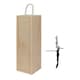 image 1 of Harbour Housewares 2pc Wooden Champagne Wine Box Set with Corkscrew - Natural