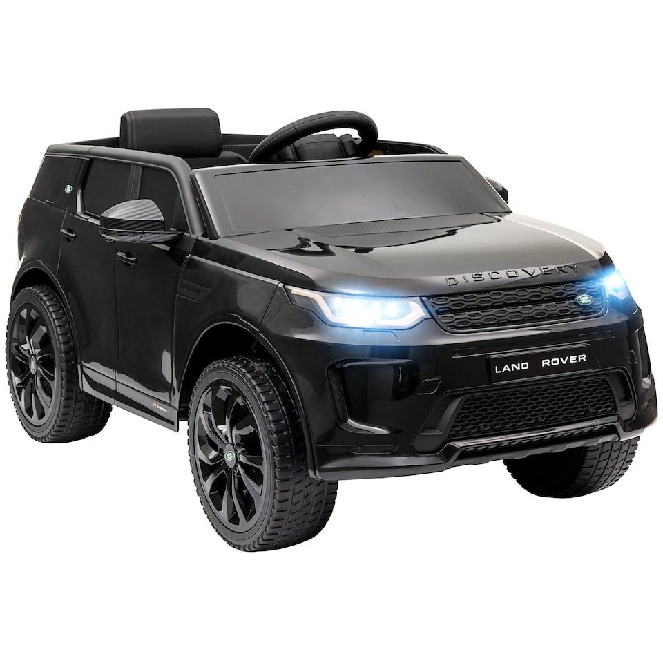 image 1 of AIYAPLAY Land Rover Discovery Sport Licensed Kids Electric Car, 12V Ride on Car with Remote Control, LED Lights, Music, Horn, for Ages 3-6 Years, Black