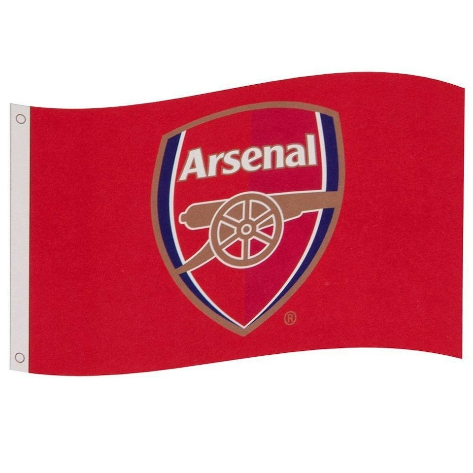 image 1 of Arsenal FC Core Crest Flag - Red - One Size