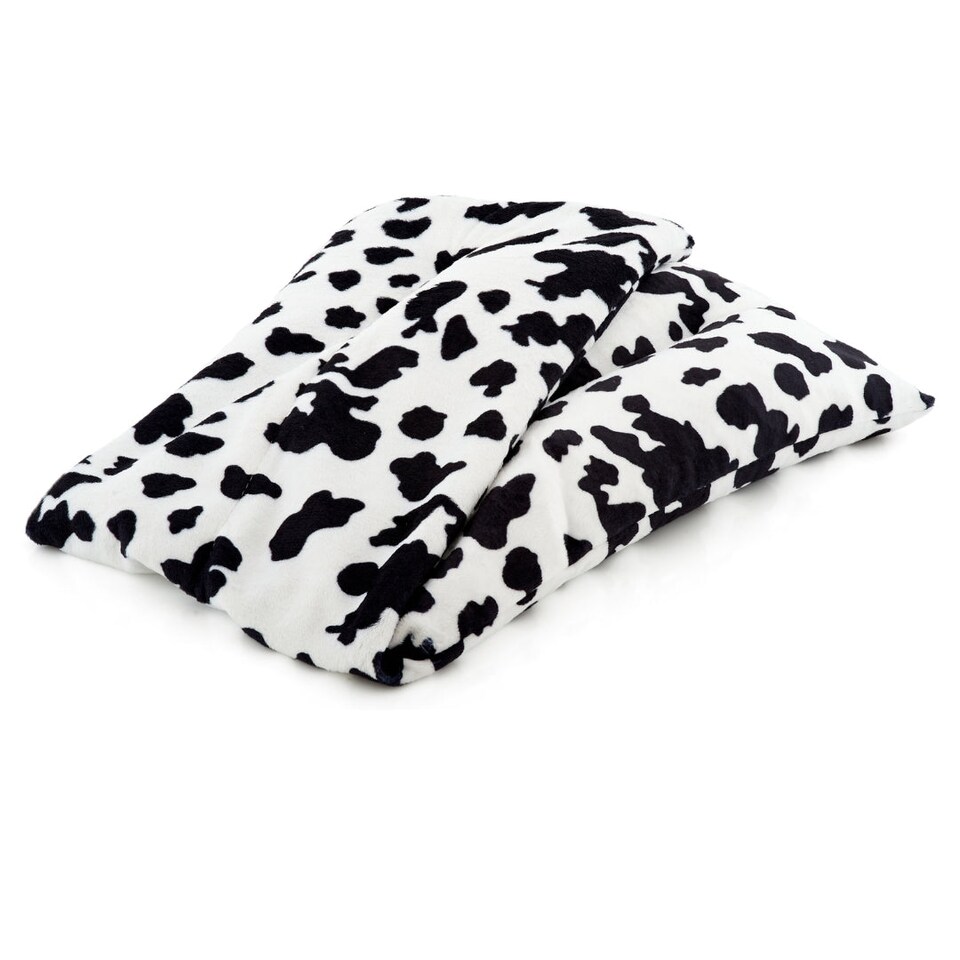 image 1 of SMUG Soothing Body Wrap Wheat Bag Infused with Lavender Oil - Cow Print