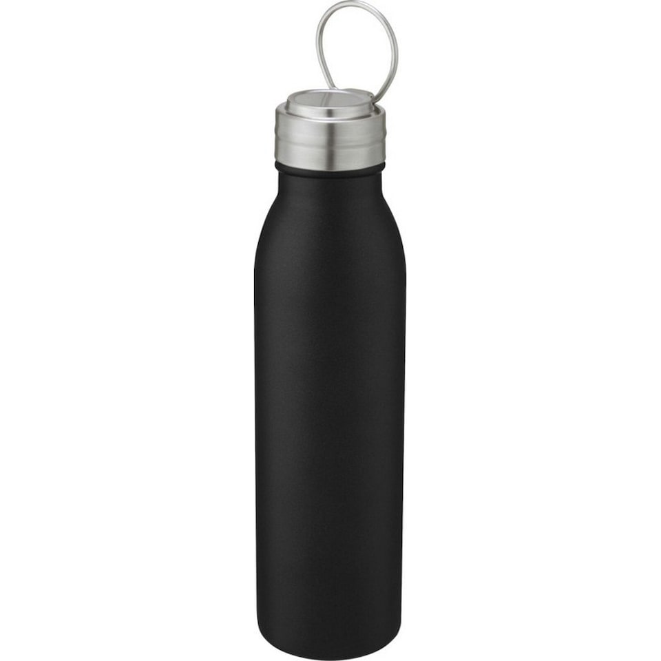 image 1 of Harper Stainless Steel 700ml Water Bottle - Solid Black - One Size