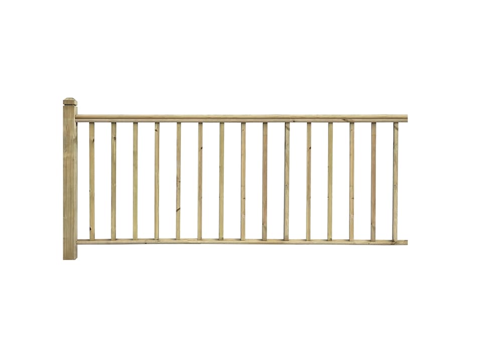 image 1 of eDecks Softwood Handrail System Decking Extension Kit, 2485mm - Square