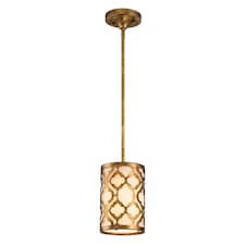 Arabella 1 Light Ceiling Mini Duo-Mount Pendant Gold, E27