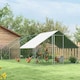image 8 of PawHut Walk In Chicken Run Large Galvanised Chicken Coop w/ Cover 6 x 3 x 2m