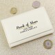 image 1 of Personalised Cream Leather Purse Cream