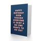 image 2 of Everyone Skint No One Wants To Go Out For Him Funny Birthday Card