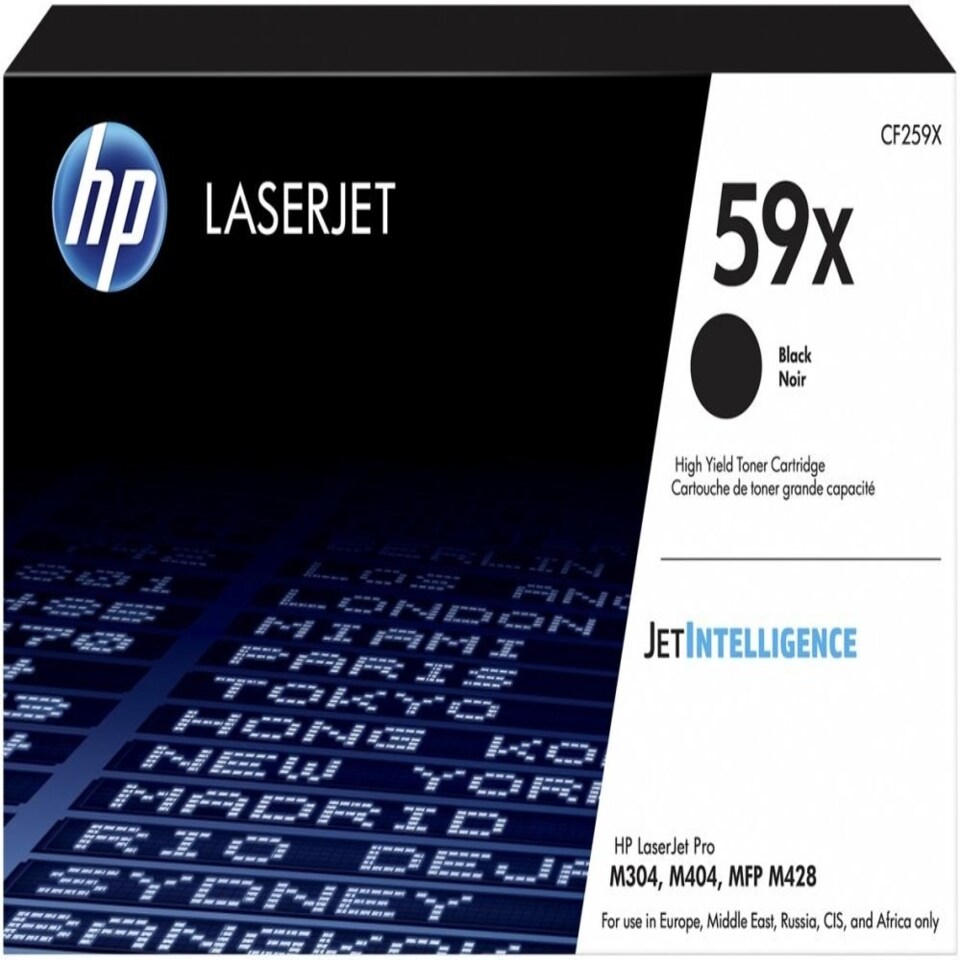 HP 59X Black High Yield Toner 10K pages for HP LaserJet Pro M404 series and HP LaserJet Pro MFP M428 series - CF259X N/A