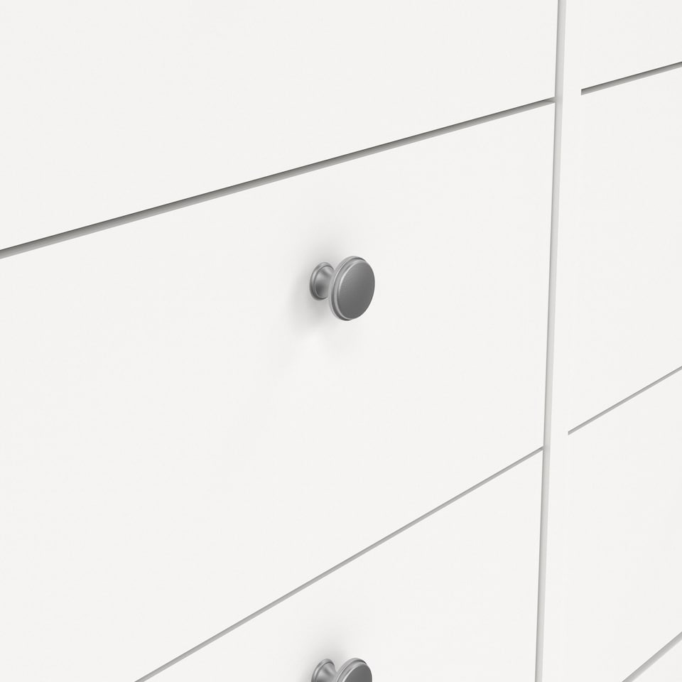 image 1 of Madrid Double Dresser 4+4 Drawers in White
