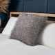 image 1 of BHS Pollyanna Knitted Cushion, Silver Grey | Silver