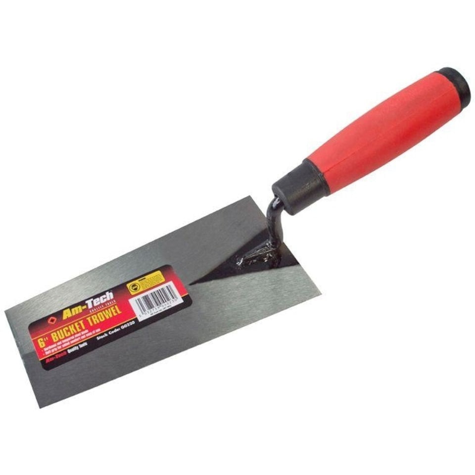Amtech Soft Grip Bucket Trowel 6'' - One Colour - One Size