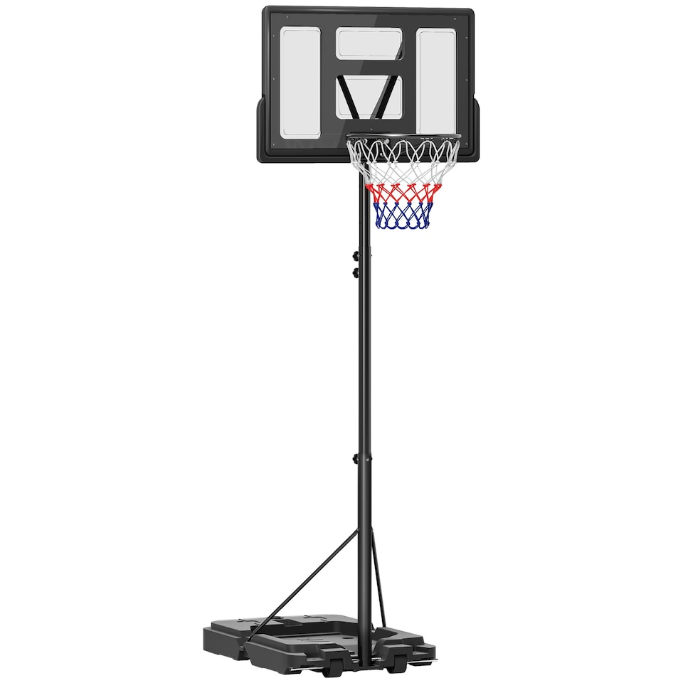image 1 of SPORTNOW 2.3-3.05m Basketball Hoop and Stand with Base and Wheels