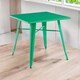 image 2 of Garden Bar Table - Metal - L80 x W80 x H76 cm - Green Green