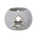 image 1 of Hill Interiors Ceramic Christmas Tree Tealight Holder - White - One Size