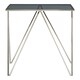 image 1 of Shalimar Square Triangular Side Table Silver