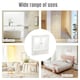 image 9 of COSTWAY Wall Mounted Bathroom Mirror Cabinet Storage White White