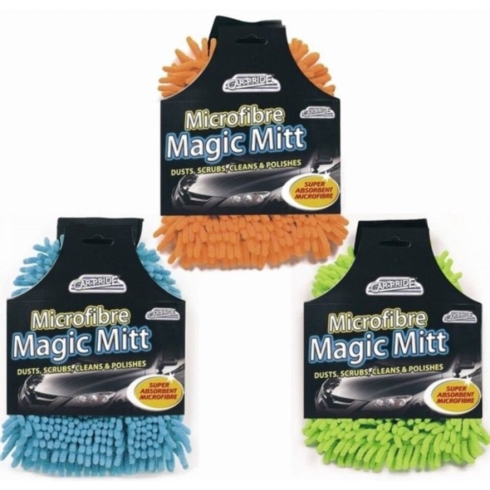 image 1 of 2-in-1 Microfibre Noodle Wash Mitt