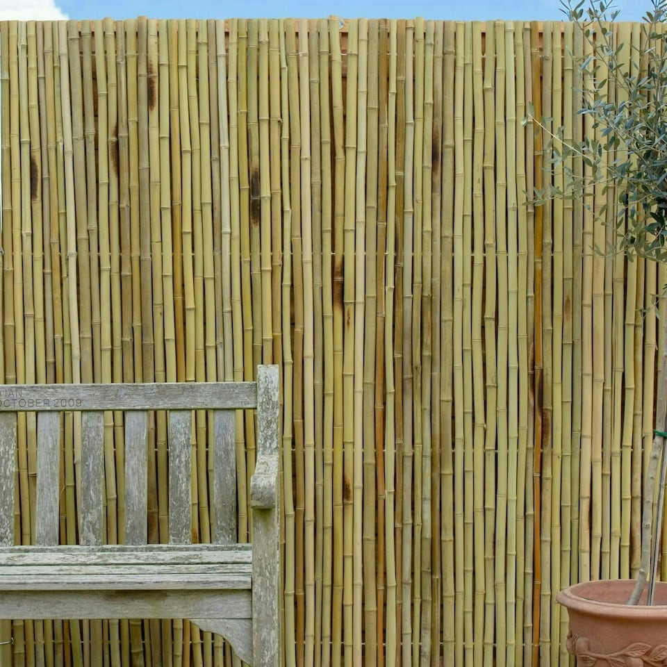 image 1 of Primrose Bamboo Screening Roll Fencing Thick Red 5m x 2m