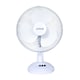 image 1 of 12 Inch Oscillating White Desk Top Fan