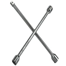 Faithfull 4-Way Wheel Brace Chrome Plated 14In