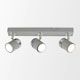 image 3 of ValueLights Rosie 3 Way Grey Ceiling Bar Spotlight | Grey