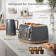 image 8 of Fika Grey Microwave Kettle Toaster Set, Fika Range, Grey