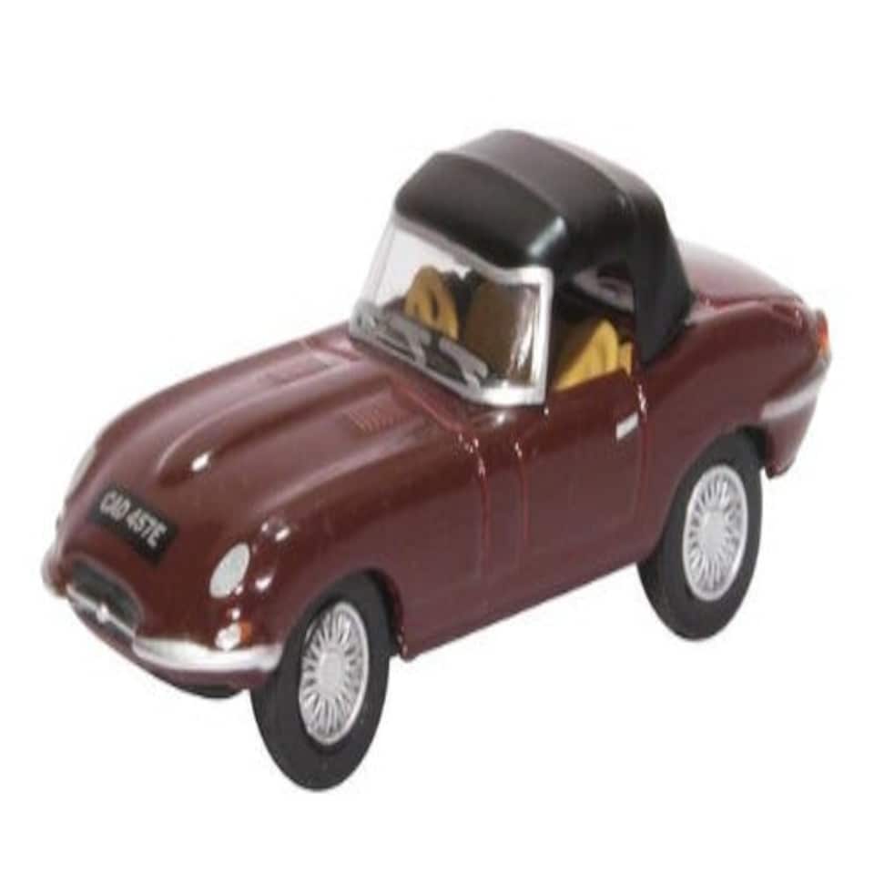 Oxford Diecast Jaguar E Type Soft Top Imperial Maroon