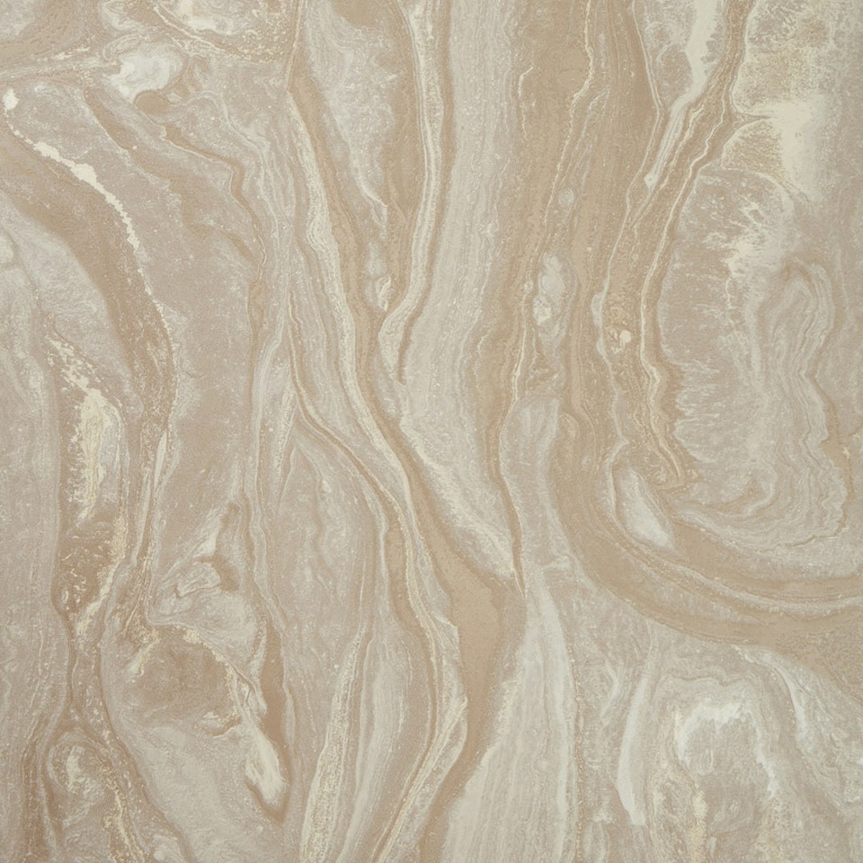 Sample of Monsoon Metallic Wallpaper in Warm Grey and Taupe Multi