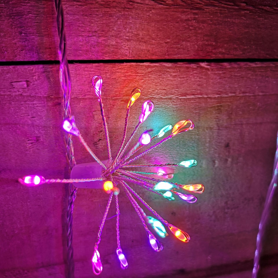 image 1 of Premier Micro Brights Rainbow Starburst 400 Multi Action Christmas LEDs with Timer