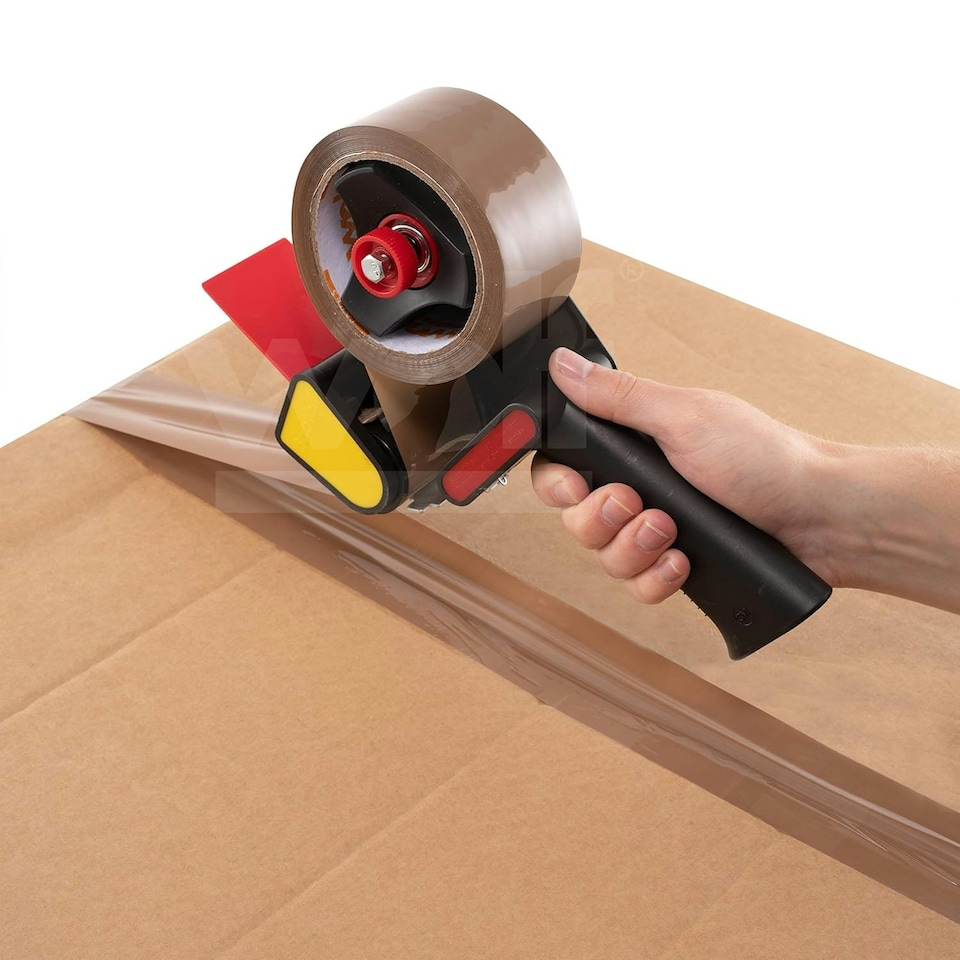 image 1 of Straame Pack of 6 Heavy-Duty Brown Packaging Tape, Strong Adhesive, (48mm x 66m)