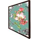 image 1 of Bright flower on green (Picutre Frame) Brown | M