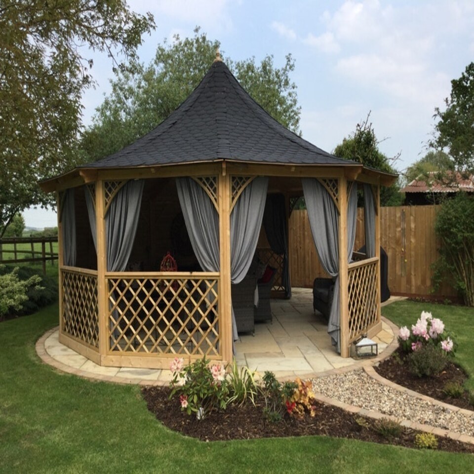 image 1 of Wagner Pavilion Gazebo Maxi - Pressure Treated Timber - L660 x W660 x H420 cm