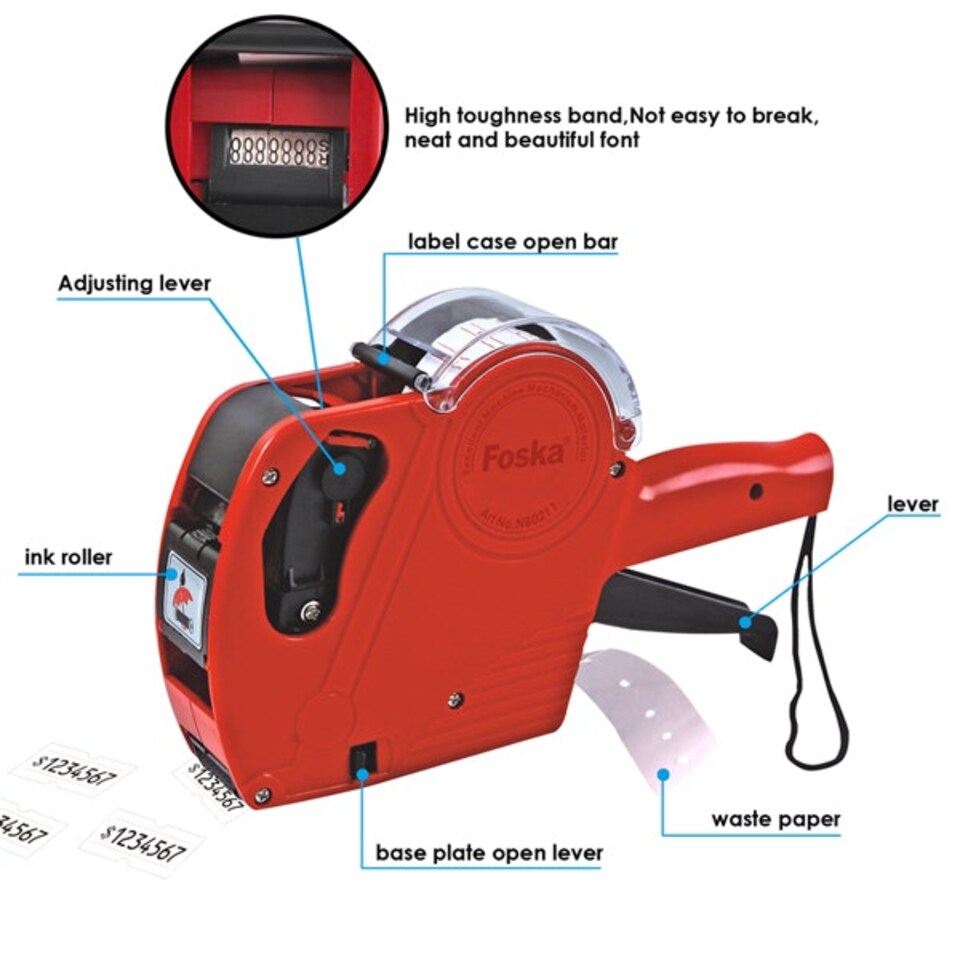 image 1 of Price Label Machine - Retail Shop 8 Digits Labelling