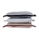 image 4 of Homescapes Grey and White Striped Seat Pad | Grey | 40 x 40 cm | 1