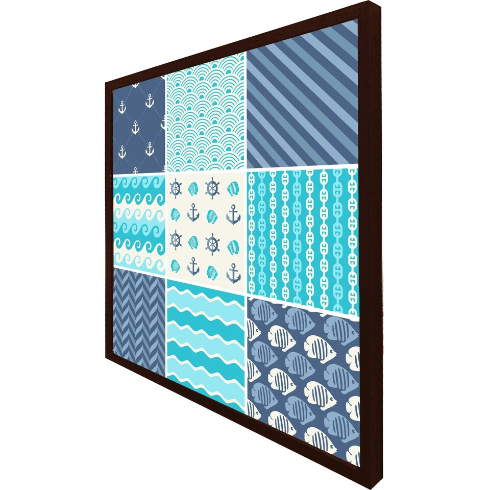 image 1 of Nautical tiles (Picutre Frame) Brown | Oak | XL