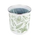 image 3 of Green Herbs Food Waste Caddy - Metal 2L Decorative Kitchen Compost Bin