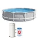 image 1 of Intex Prism Frame Pool With Filter Pump - Grey