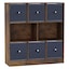 Rustic Brown & Navy Blue