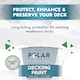 image 2 of Polar Decking Paint Durable Anti Slip UV Resistant Dark Grey 5 Litre