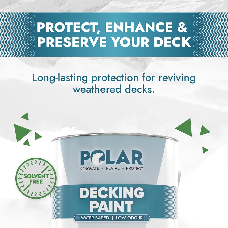 image 1 of Polar Decking Paint Durable Anti Slip UV Resistant Dark Grey 5 Litre