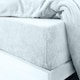 image 1 of Teddy Fleece Fitted Sheet Sherpa Bed Sheets - Pale Blue - Single